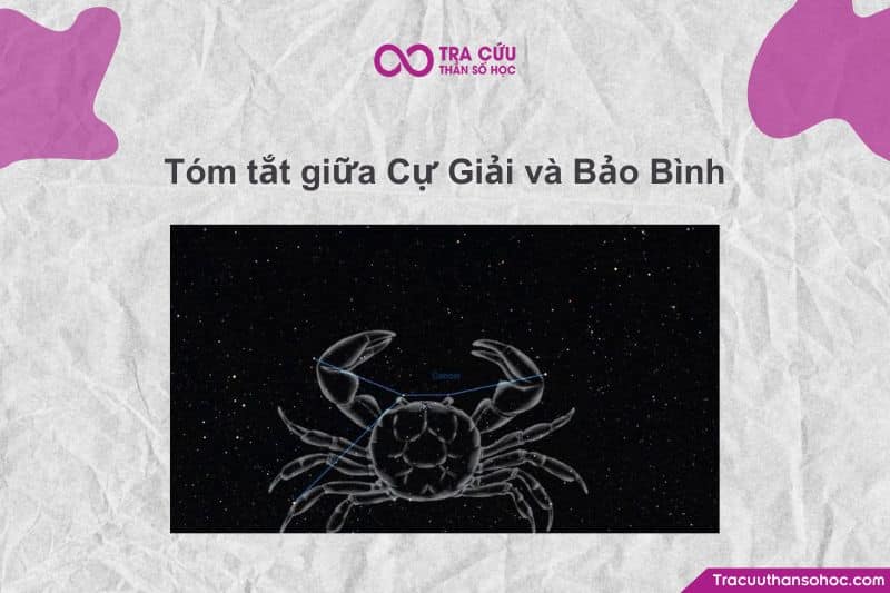 Bảo Bình thích đi xa, khám phá những vùng đất mới, trong khi Cự Giải thích đi chậm để cảm nhận. Bảo Bình thích đi xa, khám phá những vùng đất mới, trong khi Cự Giải thích đi chậm để cảm nhận.