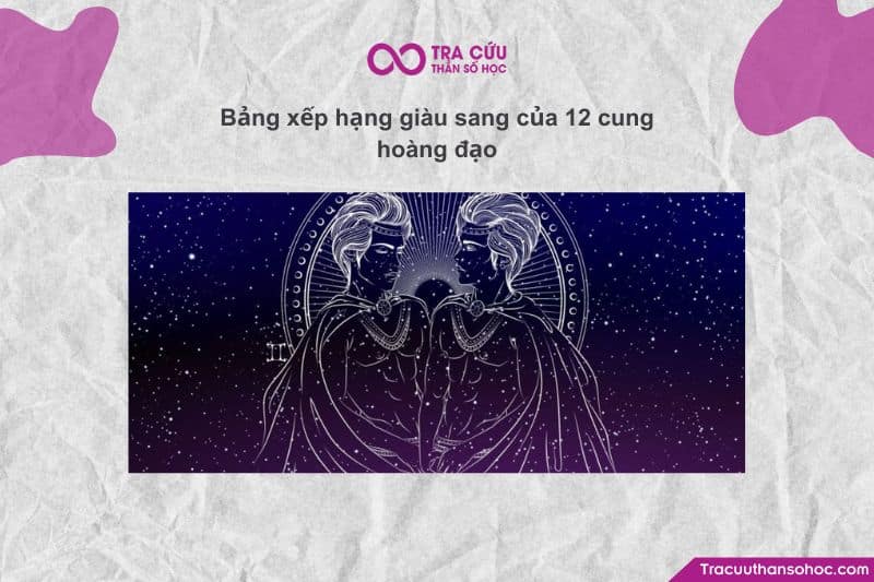 Bảng xếp hạng giàu sang của 12 cung hoàng đạo Bảng xếp hạng giàu sang của 12 cung hoàng đạo
